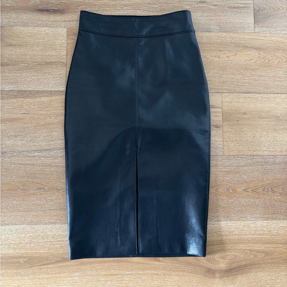 Babaton Leather Pencil Skirt